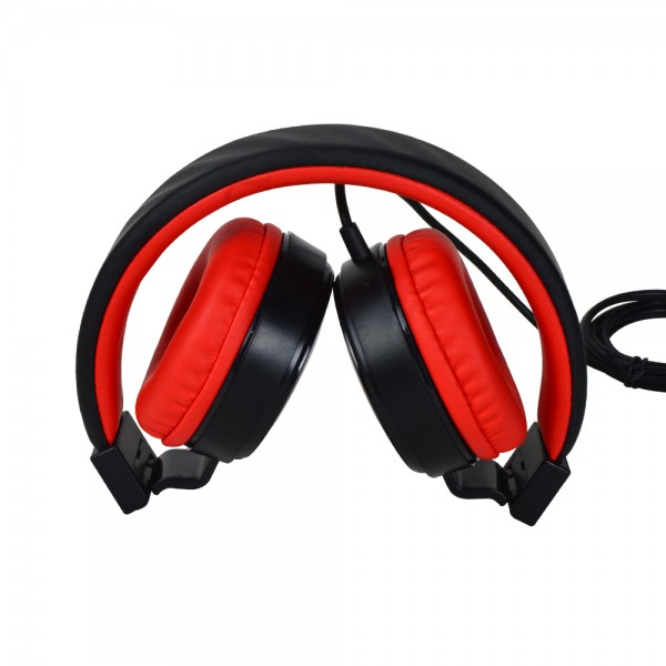 Custom OEM Logo Foldable Extra Bass Wired Headphone with Mic 3.5mm headphone 