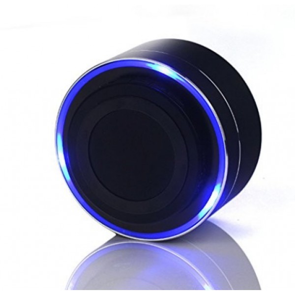 Outdoor Portable Mini Round Shape Colorful LED Light A10 Wireless Bluetooth Speakers 