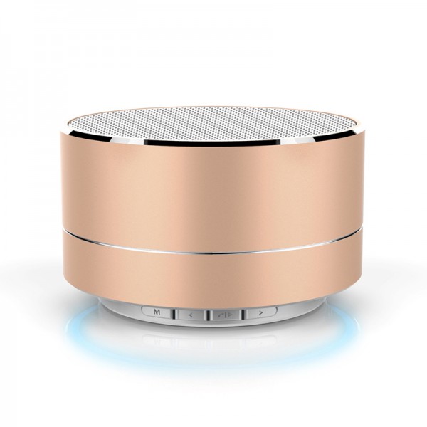 Outdoor Portable Mini Round Shape Colorful LED Light A10 Wireless Bluetooth Speakers 