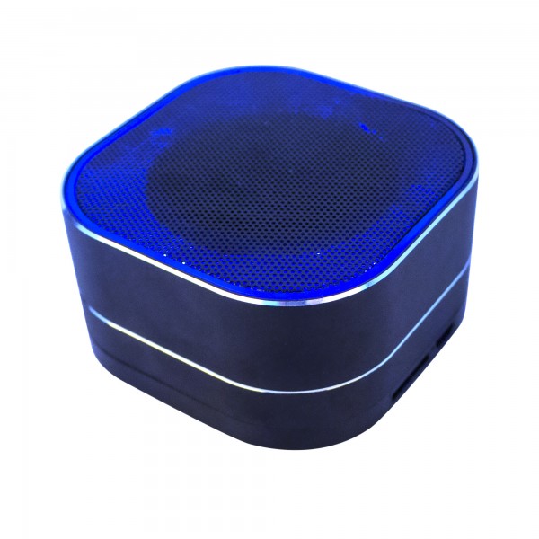 Christmas Gift Portable Colorful LED Aluminium Alloy Mini Wireless TWS Bluetooth Speaker 