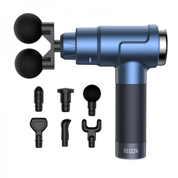 Youmay Dual Heads Fascia Gun Massager Vibrator Muscle Fascial Massage Gun 