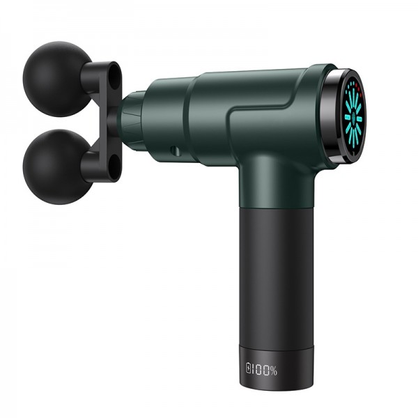 Youmay Dual Heads Fascia Gun Massager Vibrator Muscle Fascial Massage Gun 