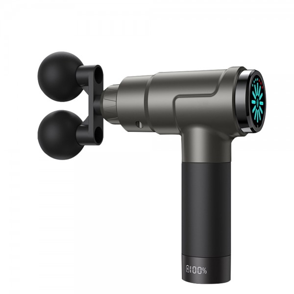 Youmay Dual Heads Fascia Gun Massager Vibrator Muscle Fascial Massage Gun 