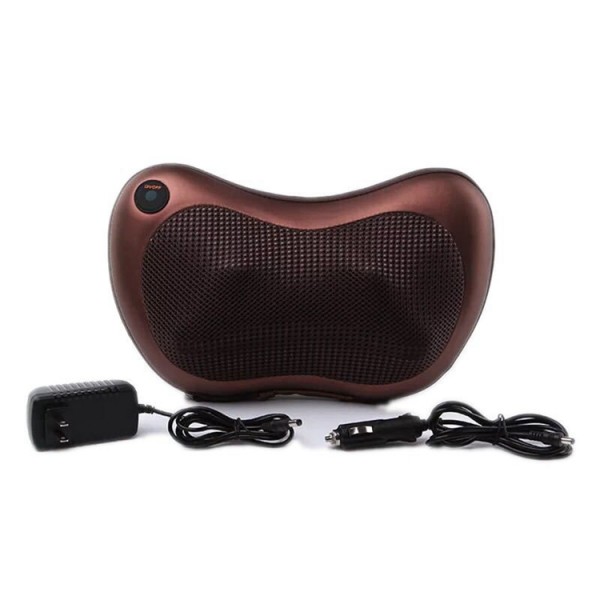 Portable Wireless Heated Head Massager Cordless Electric Home Relaxation Neck Massage Pillow 