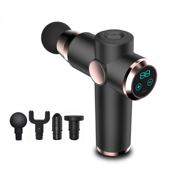 Youmay Portable Mini Gym Body Muscle Massager LCD Screen Fascial Muscle Massage Gun 