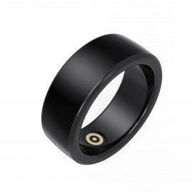 OME Stainless Steel Smart Ring with Real Heart Rate, Health Monitor IPX8 Waterproof Man Women